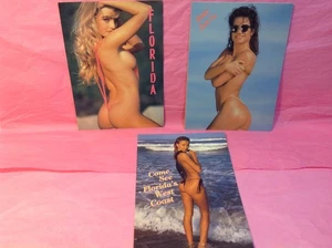 3 Florida beach Postcards - Women / girls Swimsuits / bikinis / thong 5" x 7" - Picture 1 of 5