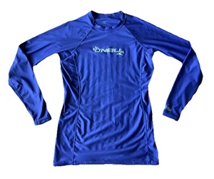 O’NEILL Women's Rash Guard UPF 50+ Long Sleeve Tops XL Blue surf - Picture 1 of 7