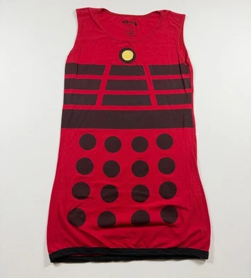 Vestido Her Universe Mujer XL Doctor Who Dalek Tank EXTERMINATE Rojo Sin Mangas Foto 1 de 4
