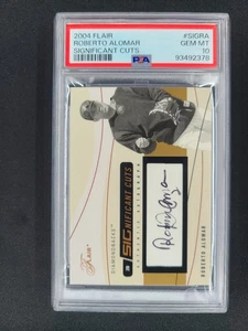 2004 Flair Significant Cuts Roberto Alomar SIG-RA PSA 10 Gem Mint Autograph /50 - Picture 1 of 4