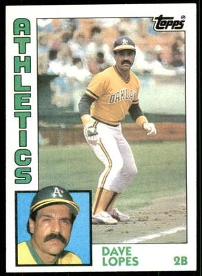 1984 Topps Dave Lopes Oakland Athletics #669 - Image 1 of 2