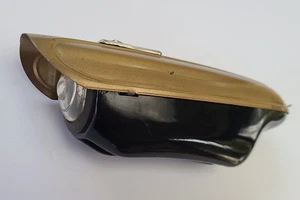 VINTAGE BIKE BICYCLE FENDER LIGHT LUCUS HC7 TORPEDO ENGLAND WORKS GOLD BLACK - Picture 1 of 15