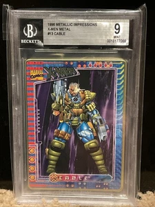 Cable #13 BGS 9 Graded 1996 Marvel Metallic Impressions X-Men NEW THICK SLAB - Picture 1 of 2