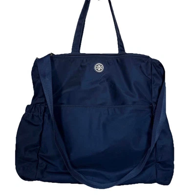 Bolso de hombro Tory Burch azul marino de nailon para bebé LEER Foto 1 de 4
