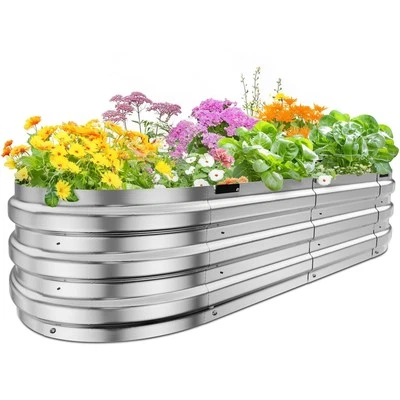 Kit de cama de jardín elevada 2025 mejorado montaje de 10 minutos jardinera galvanizada jardín... Foto 1 de 4