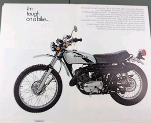 Genuine Kawasaki F-9 350 Motorcycle Dealer Sales Brochure Original - Foto 1 di 2