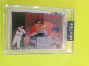 TED WILLIAMS 2021 JERSEY FUSION GAME USED 1965/66 #JF-TW65 RED SOX HOF - Picture 1 of 3