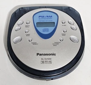 Panasonic SL-SV500 Tragbarer CD Player AM/FM Radio - Blau & Silber - GETESTET - Bild 1 von 9