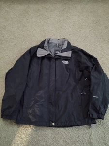 The Northface Hyvent Windbreaker Full Zip Jacket Men's Size Large Black - Picture 1 of 11
