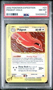 PIDGEOT 23/165 PSA 8 2002 EXPEDITION E READER HOLO POKEMON CARD ENGLISH - Picture 1 of 2
