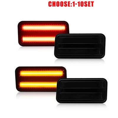 Front Rear Bumper LED Side Marker Light Lamps For 1970-81 Pontiac Firebird Foto 1 de 4