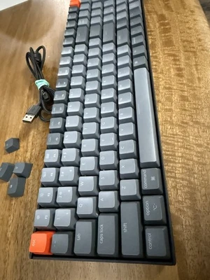 Keychron K4 Wireless Mechanical Keyboard - White Backlight, Brown Switches - Image 1 of 3