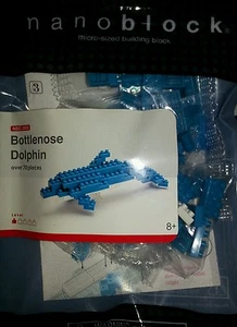 BOTTLENOSE DOLPHIN NANOBLOCK SPECIAL Limited BUILDING SET NEW Boys & Girls 5+ - Picture 1 of 2