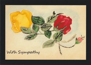 Condollence 'With Sympathy' Card 7" x 5" (Elf cards) - Picture 1 of 2