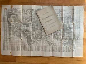 Antiguo 1883 Asilo St Hannums Business College LIBRO Hartford CT y de colección MAPA Geer - Imagen 1 de 8