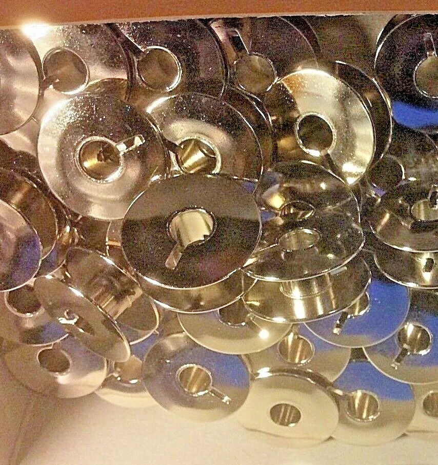 20 Metal Bobbins That Fit Bernina Sewing Machine Model 1000 1000+ 1001 1070  - Image 1 of 4