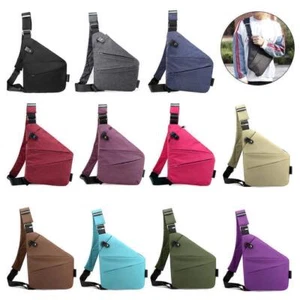Anti Theft Travel Bag Anti-Theft Bag Slim Sling Bag Cross Body Travel Bag - Picture 1 of 23