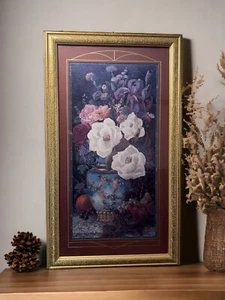 Bettie Herbert Felder signiertes Vintage Home Interior & Geschenke Blumen Wandbild - Bild 1 von 11