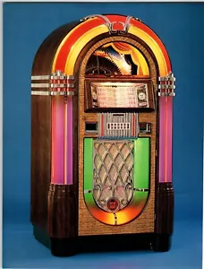 Bubbler Jukebox FLYER Rowe 1988 arte fonógrafo original sin usar listo para enmarcar - Imagen 1 de 2