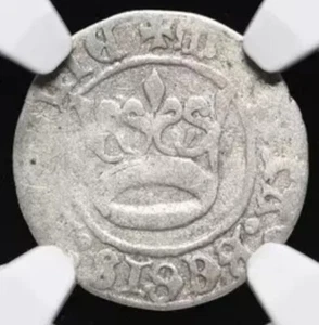 POLAND Alexander "The Jagiellonian" 1501-1506 Silver Half Groschen 1/2G NGC VF20 - Picture 1 of 5