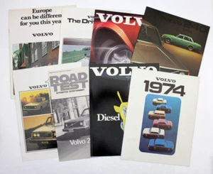 8 Original Vintage Volvo Dealer Sales Brochures. Variety of Years and Models - Picture 1 of 18