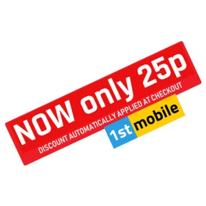 VODAFONE UK Pay As You Go sim, just 25p. New & Sealed Retail Packs, 7GB data