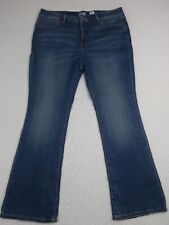 Terra Sky Women's Jeans Size 16W Bootcut Medium Wash Blue Stretch High Rise