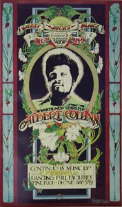 "ALBERT COLLINS à VANCOUVER 1971" Affiche ressortie entoilée signée de Bob MASSE - Picture 1 of 2