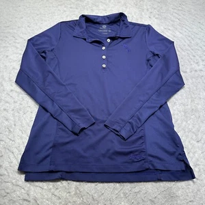 Peter Millar Sun Comfort Poloshirt Navy Amway Langarm Damen Größe Medium - Bild 1 von 13