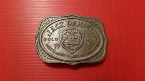 RARE VINTAGE BELT BUCKEL "JACK DANIEL'S GOLD METAL ST LOUIS EXPOSITION" NUMBERED - Picture 1 of 1