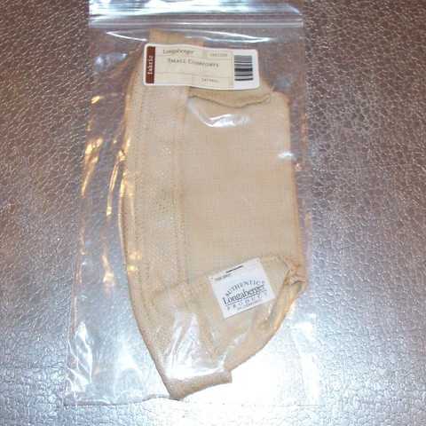 Longaberger Oatmeal SMALL COMFORTS Basket Liner ~Made in USA~ New FREE SHIPPING! Cover