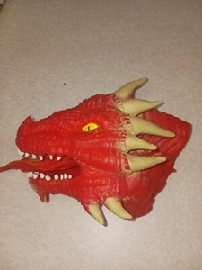 Schylling Fire-breathing RED Dragon Soft Stretchy Rubber Hand Puppet 6” - Picture 1 of 4