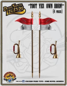 Dime Novel Legends Maßstab 1:18 Zubehör Set Toot Yer Own Horn! (4 Stk.) - Bild 1 von 1