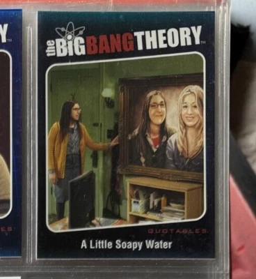 BIG BANG THEORY SEASON 5 CHROME QUOTABLE CHASE CARD QTB-02 2013 CRYPTOZOIC - Image 1 of 3