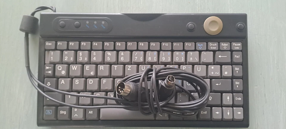 DIN Tastatur Mini PS/2  Electrone Americas KB-9003-DE DIN / AT + PS2 QWERTZ - Bild 1 von 4