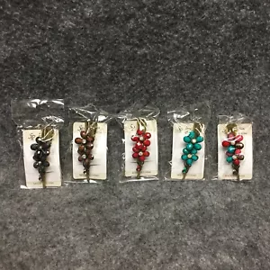 (5) Sophia Collection Fermagli per Capelli Barrette Colorate Costume Perline e Gemme FIORE - Foto 1 di 8