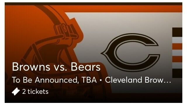 browns bears tickets