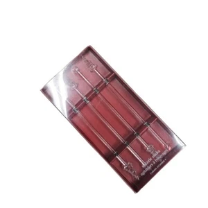 Pier One Glass Swizzle Sticks With Decorative Christmas Tree Tops Set Of 4 Xmas - Picture 1 of 10