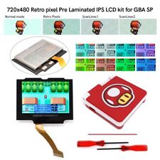 Drop in GBA SP V5 Pre Laminated IPS LCD For Nintendo Game Boy Advance SP