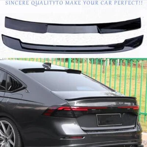 2x Alerón trasero para Honda Accord 2023-2025 labio cola techo ala negro brillante - Imagen 1 de 9