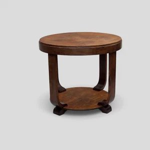 1950s, Danish artdeco coffee table with shelf, oak wood. - Picture 1 of 18