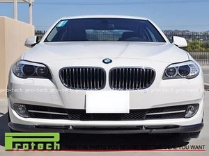 HM Style Carbon Fiber Front Lip For 2010-2013 528i 535i 550i Standard OEM Bumper - Picture 1 of 2