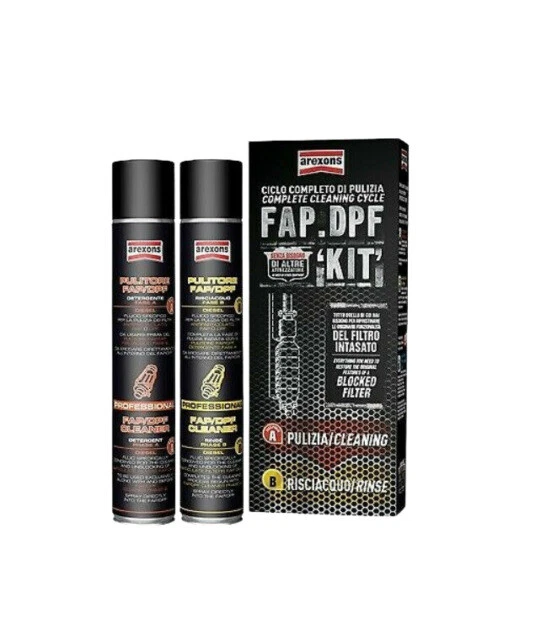 Arexons FAP/DPF Kit Pulizia per il Trattamento di Filtri Antiparticolato Intasati - 2 Pezzi (3705)