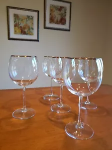 Set of 5 Long Stem Red Wine Glasses - Picture 1 of 5