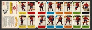 1982-83 Post Cereal Canadiens Factory Redemption Panel, Lafleur, Shutt, Gainey.. - Bild 1 von 5