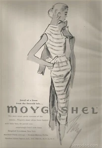 Anuncio de moda Darcy Illustrated Moygashel años 50 1954 - Imagen 1 de 1