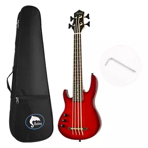 Batking Ukulele bass fretted Electric Uku bass Left-handed Style W/Gig bag - Picture 1 of 3