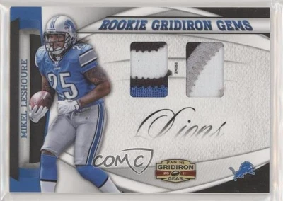 2011 Panini Gridiron Gear Rookie Gems Combo Prime /50 Mikel Leshoure #11 RC - Image 1 of 2
