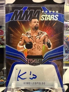 Antología de combate 2025 Kimo Leopoldo #MS-KML MMA estrellas firmas automático/49 azul T - Imagen 1 de 2