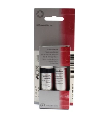 Pennarello vernice Mercedes-Benz con vernice trasparente blu cavansite metallizzato A0009862350 5890